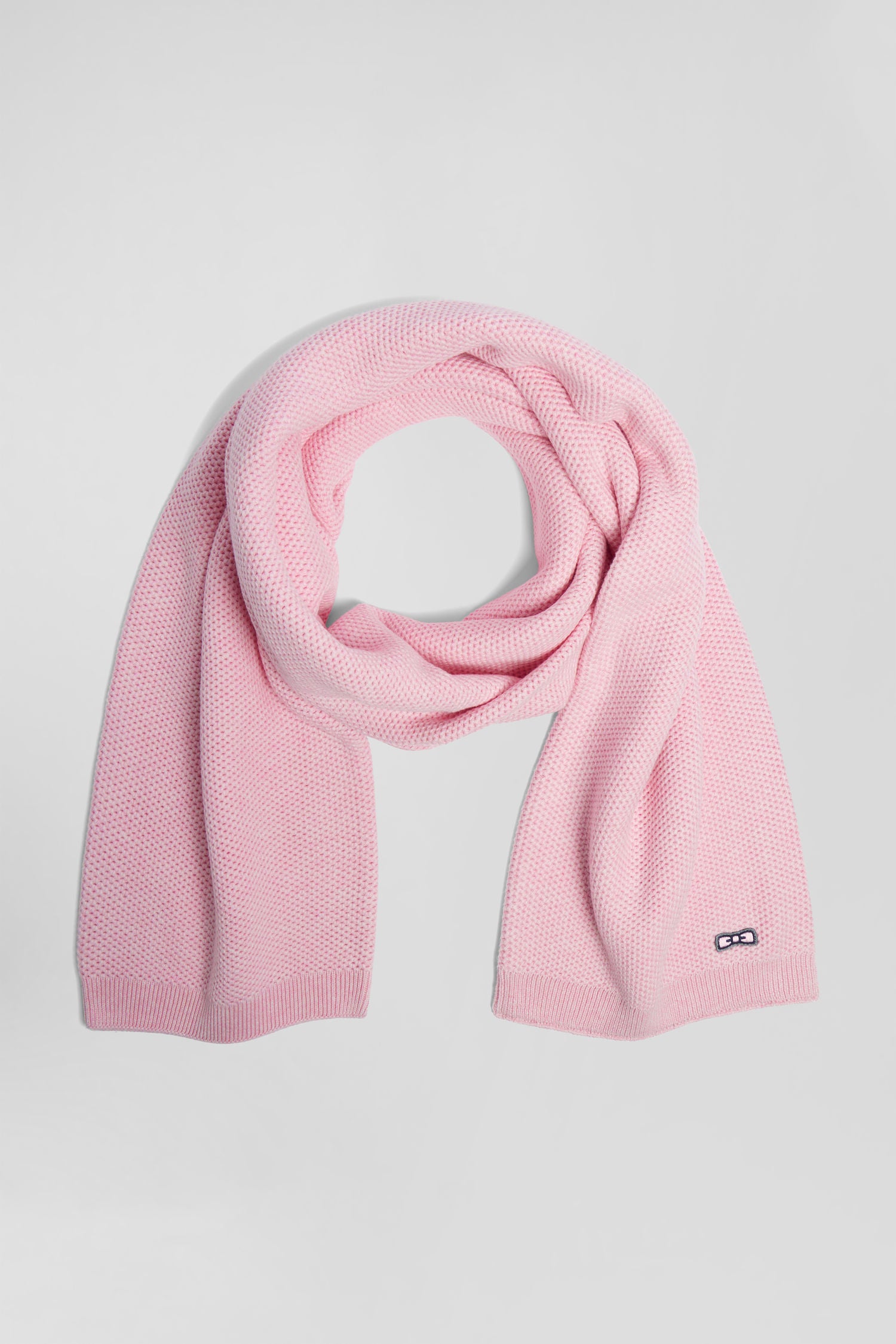 Pink plain cotton scarf