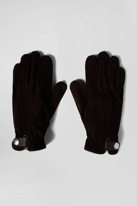 Brown leather gloves - Image 1