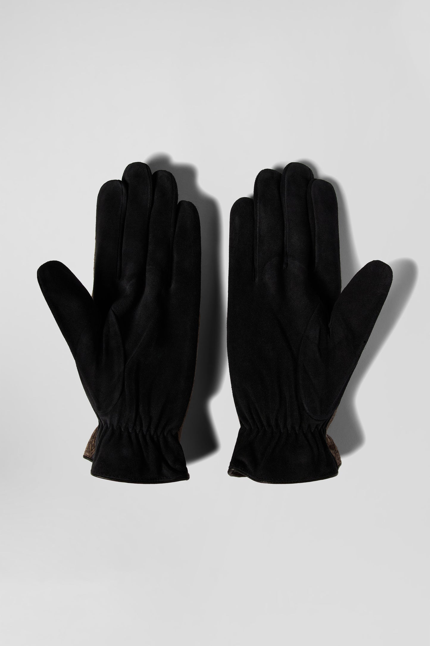 Paire de gants homme en cuir marron