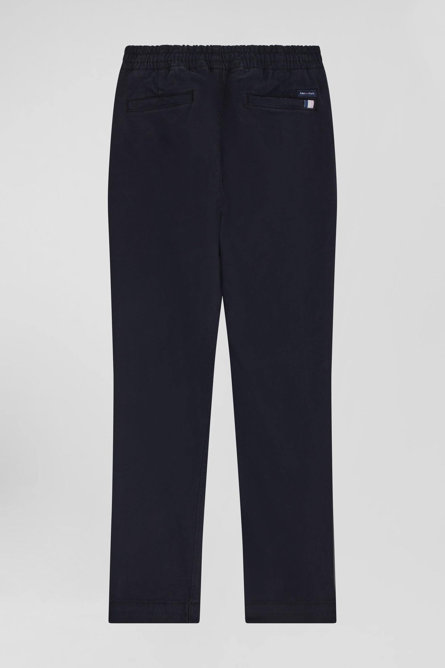 Pantalon chino en coton stretch bleu marine coupe Regular