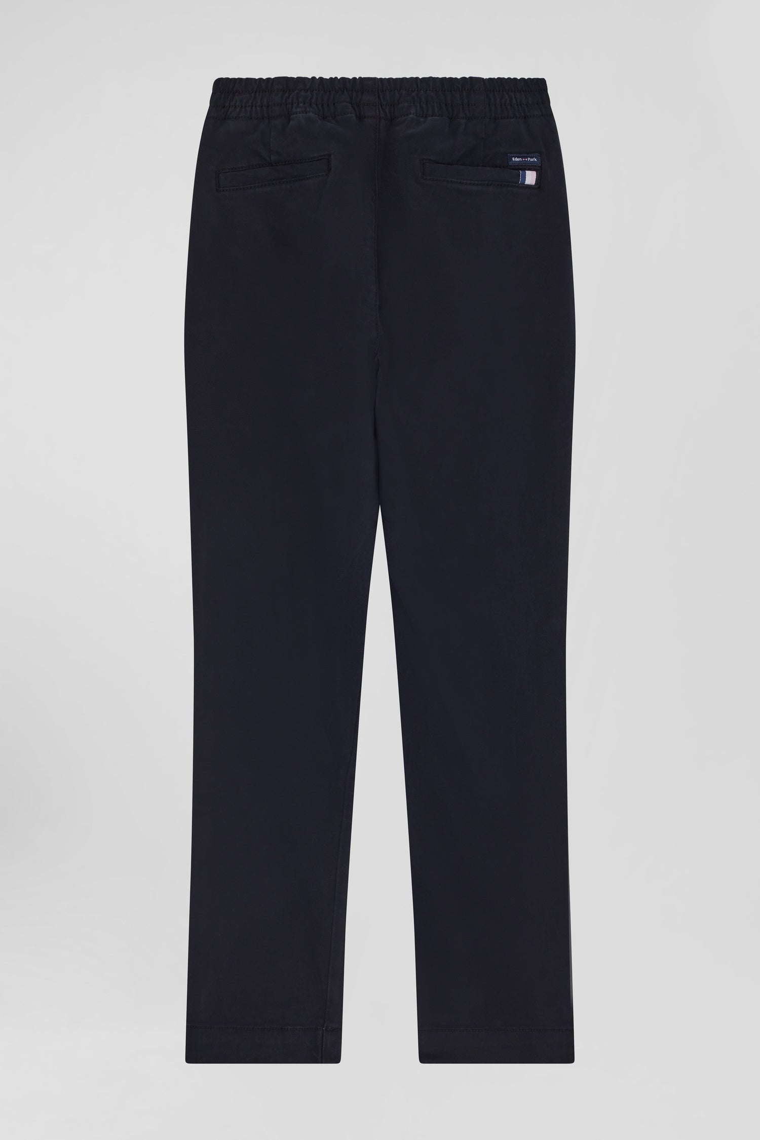 Pantalon chino en coton stretch bleu marine coupe Regular