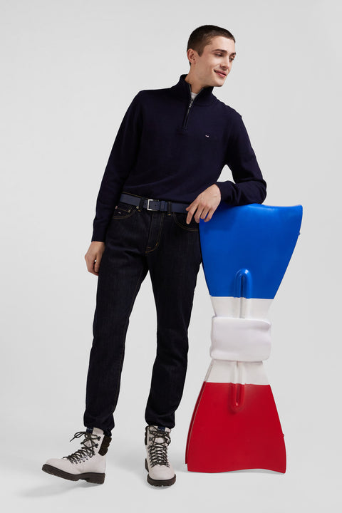 Regular raw stretch denim jeans - Image 3