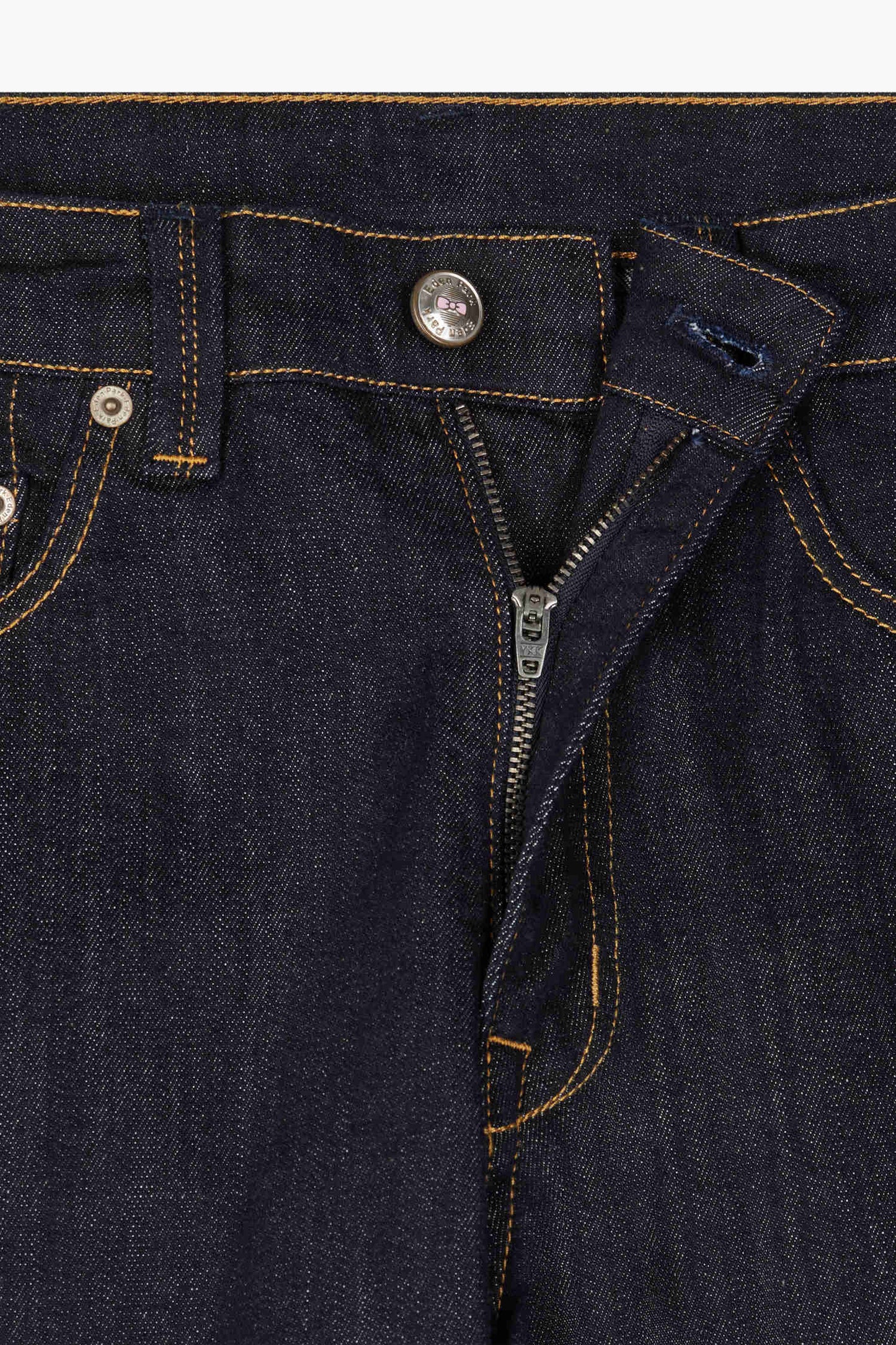 Regular raw stretch denim jeans