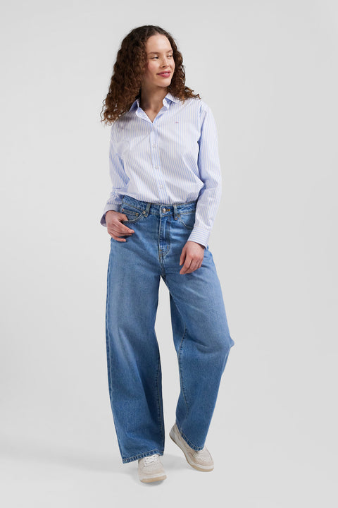 Relaxed blue cotton jeans - Image 3