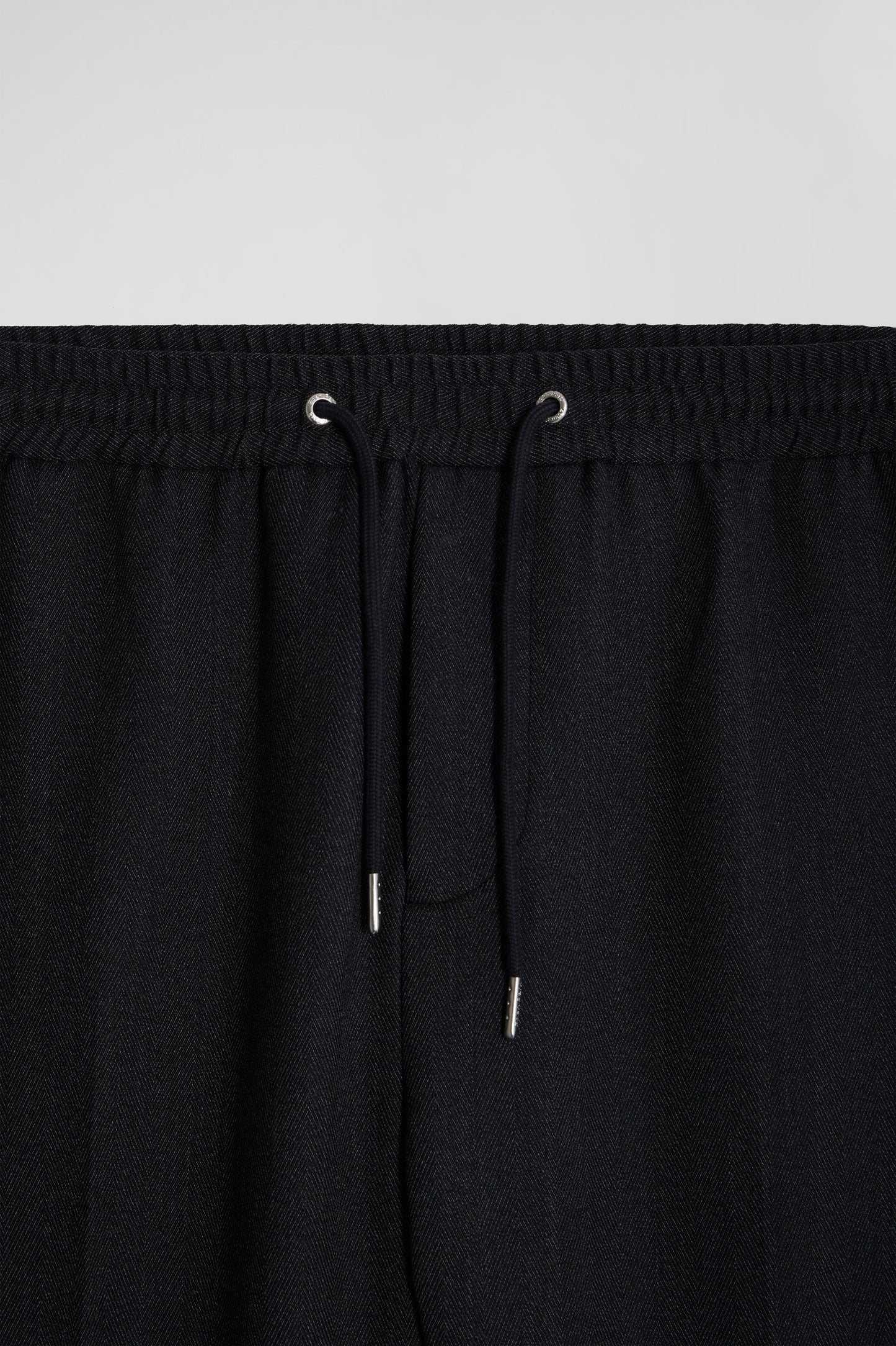 Modern anthracite grey elastic waist trousers