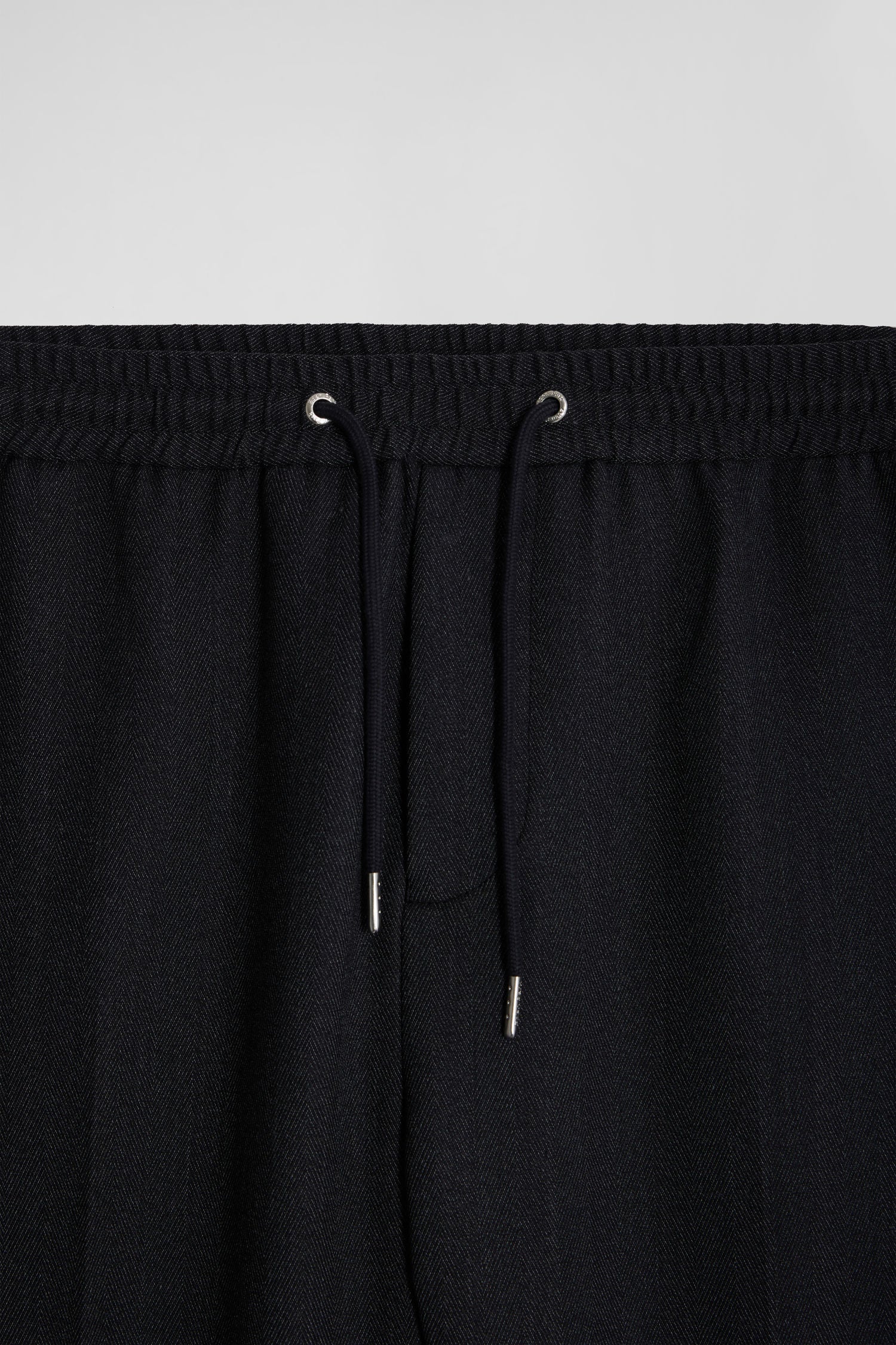 Modern anthracite grey elastic waist trousers