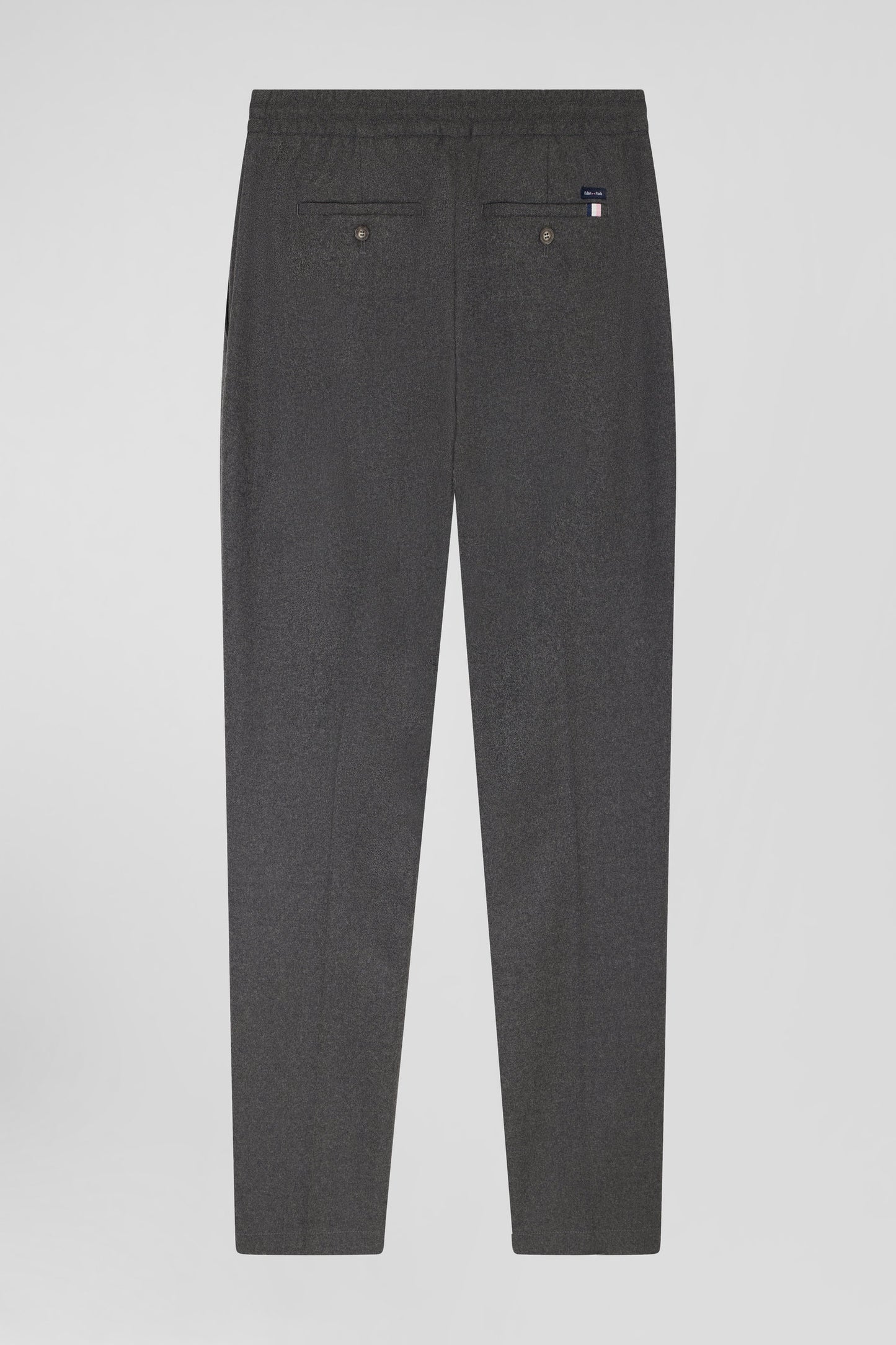 Modern grey elastic waist trousers