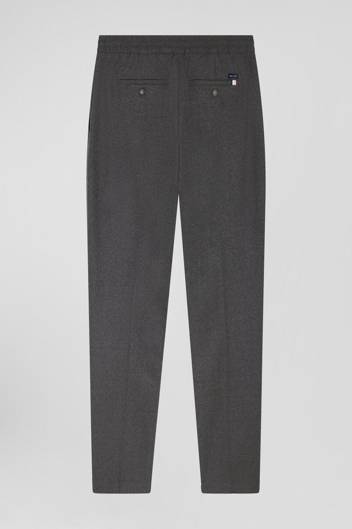 Modern grey elastic waist trousers