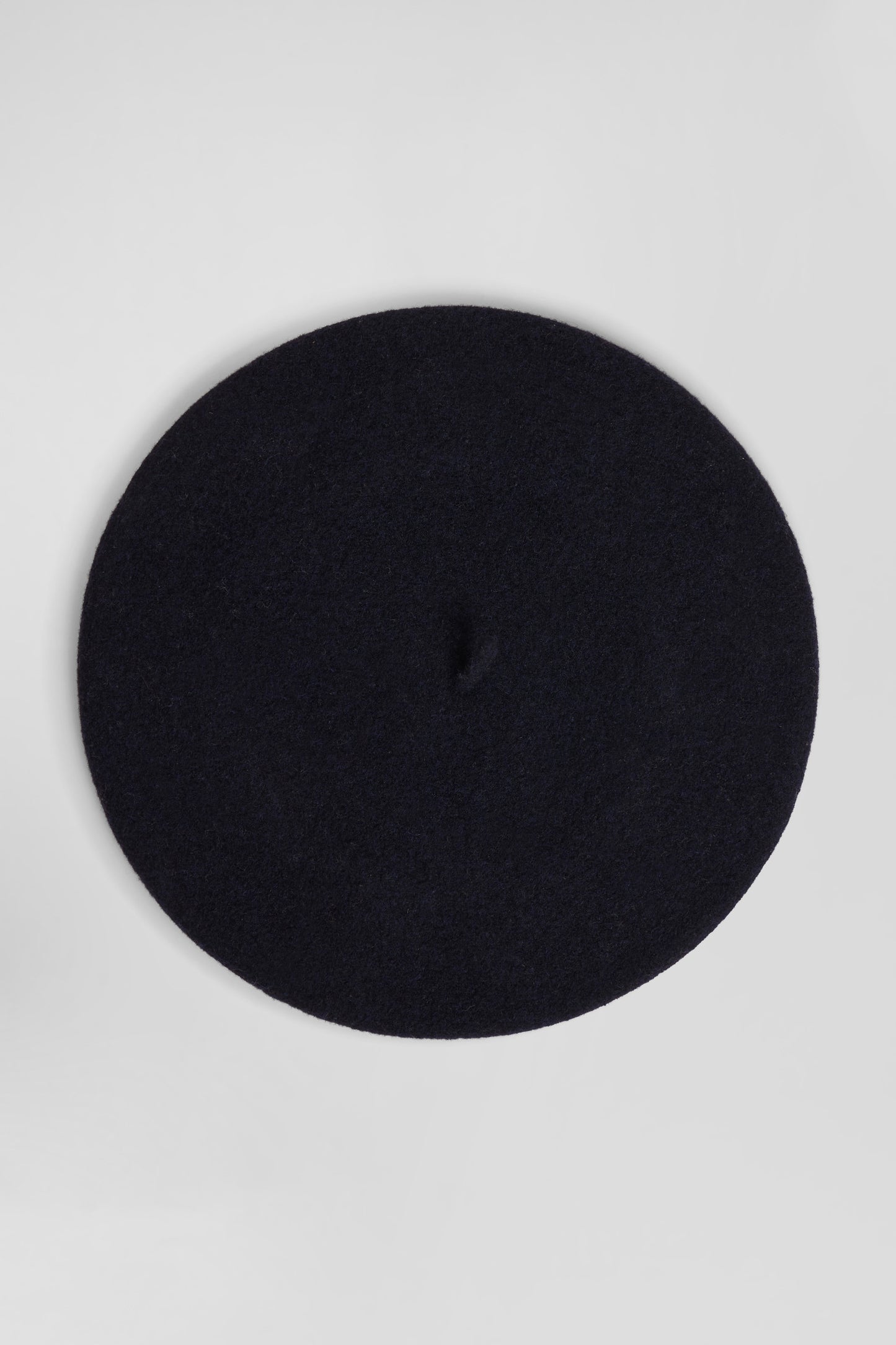 Navy blue wool beret