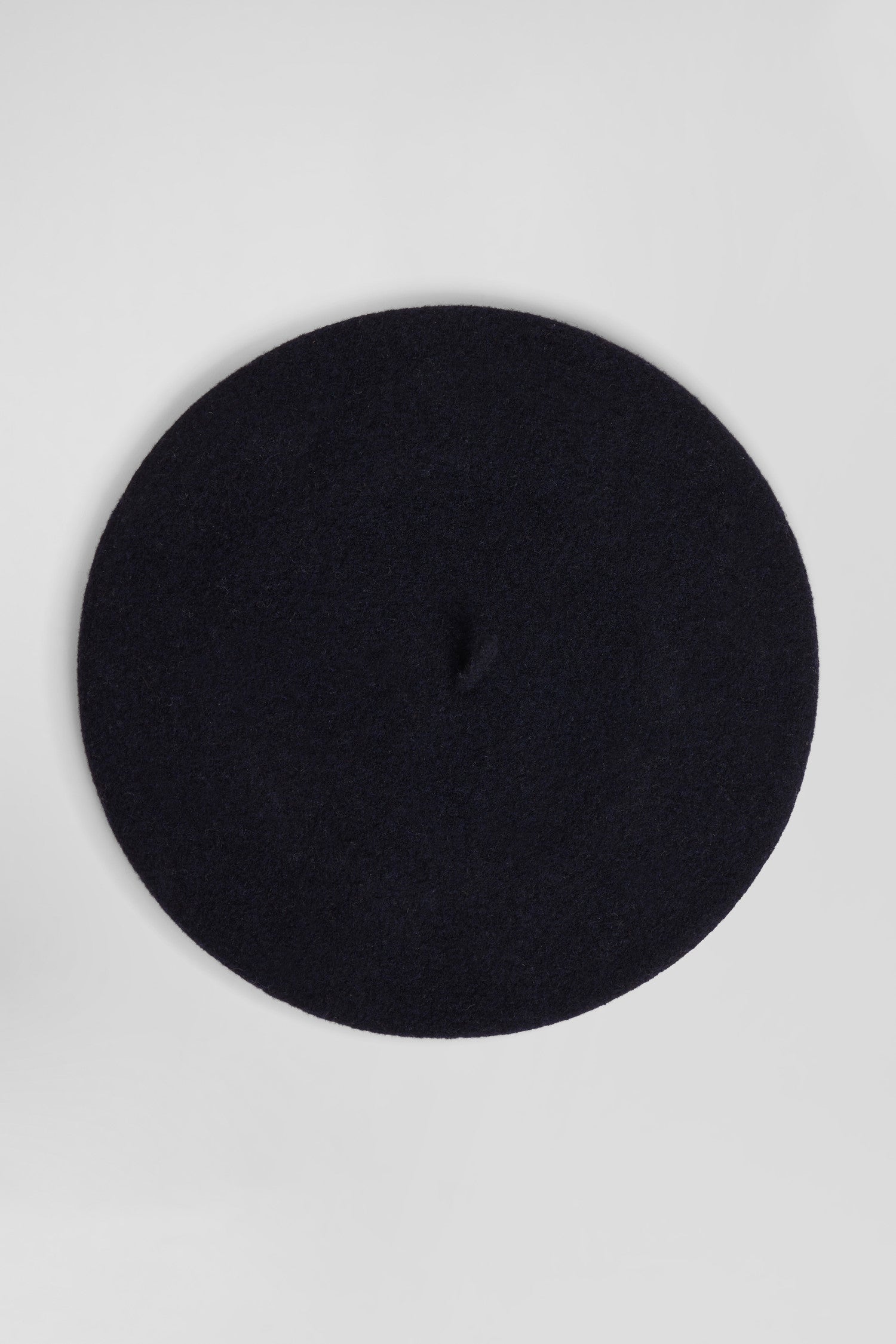 Navy blue wool beret