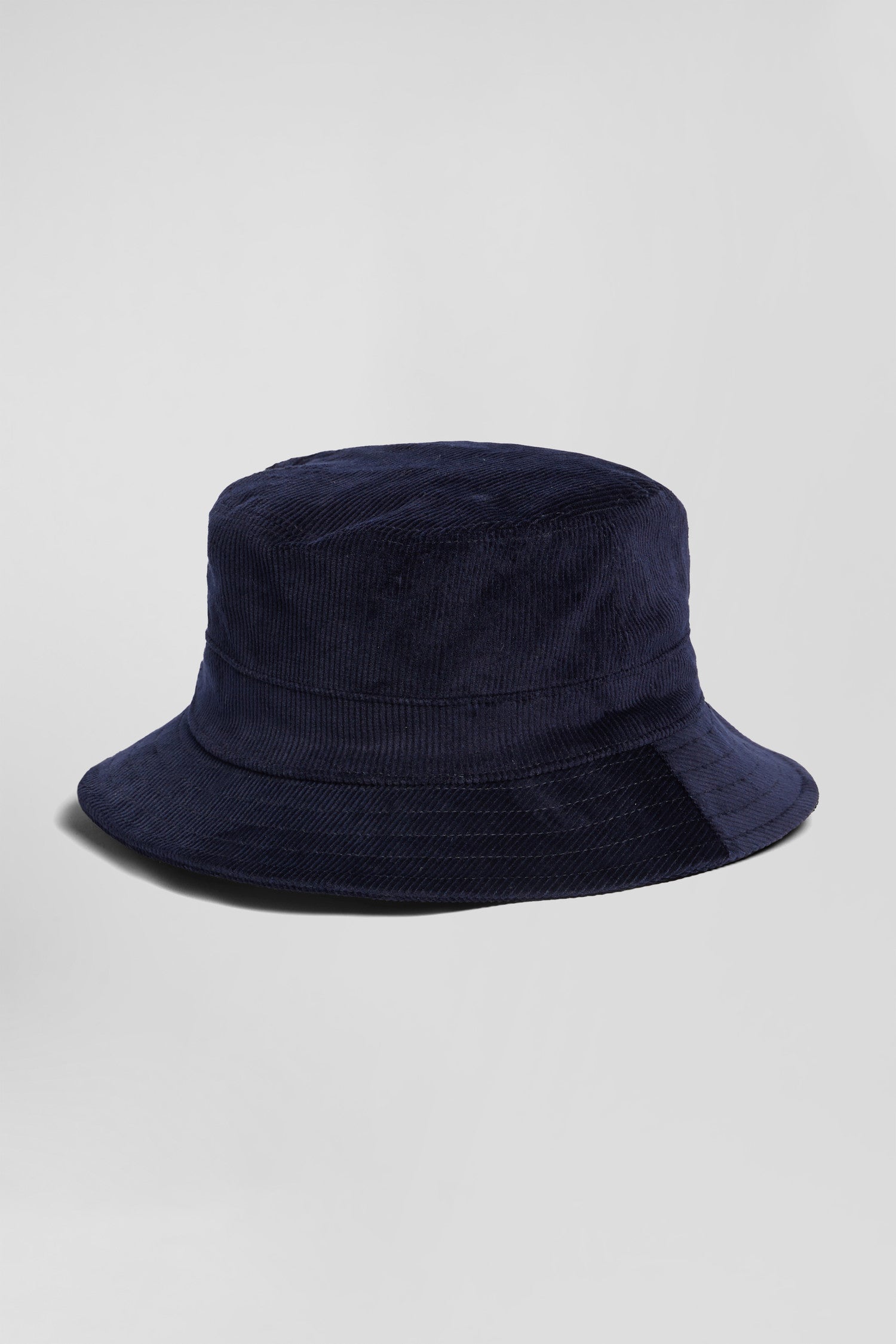 Navy blue stretch cotton bucket hat