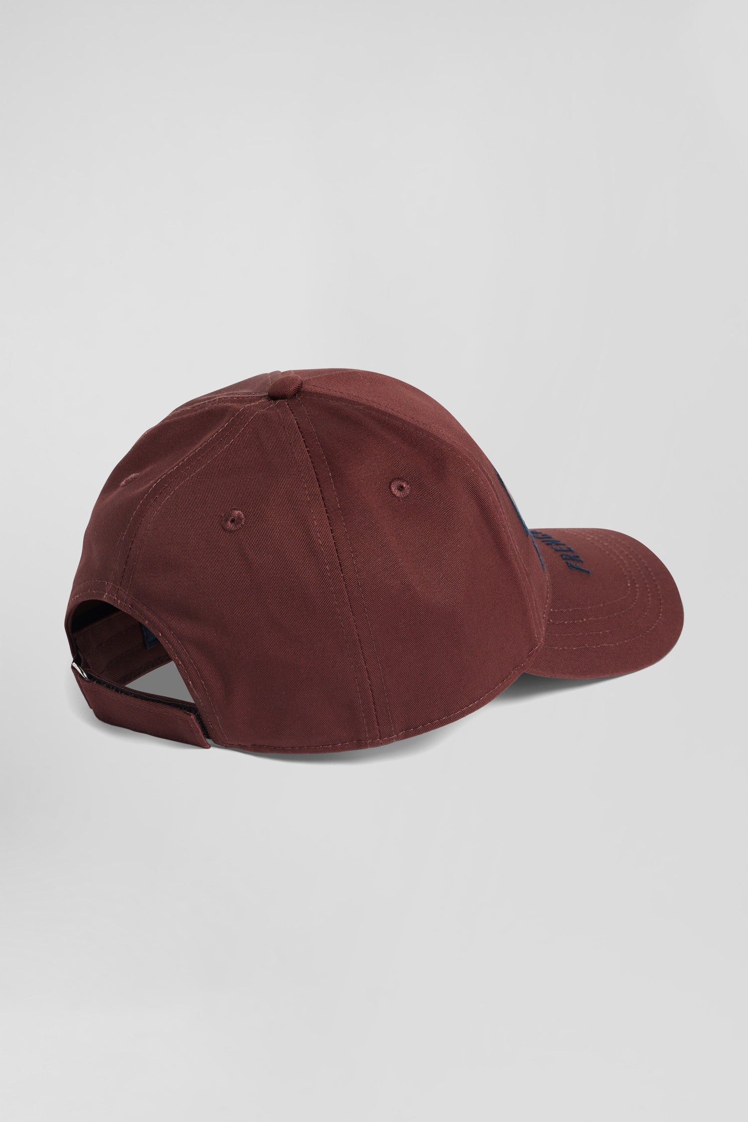 Burgundy cotton cap with bow tie