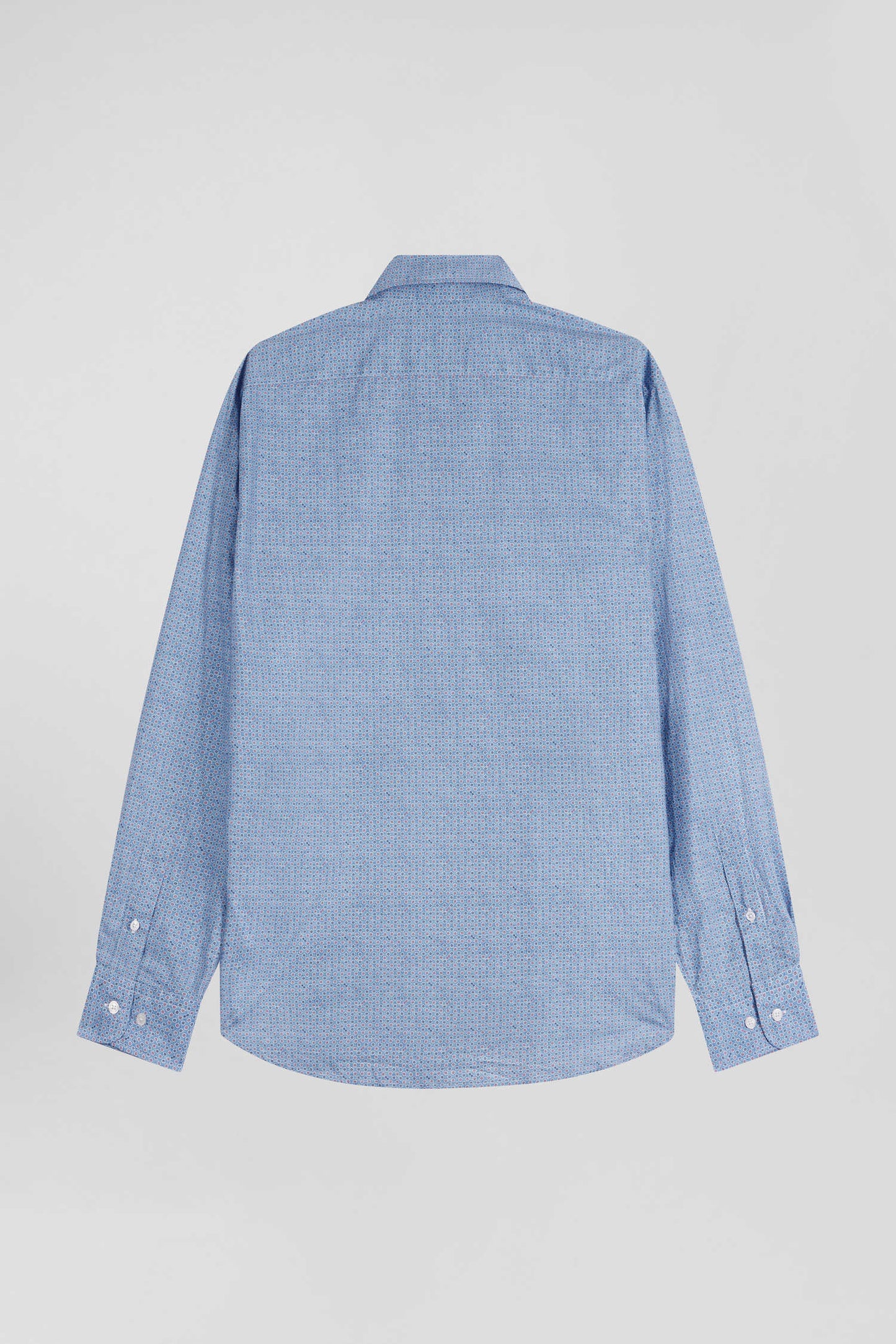 Slim sky blue cotton shirt