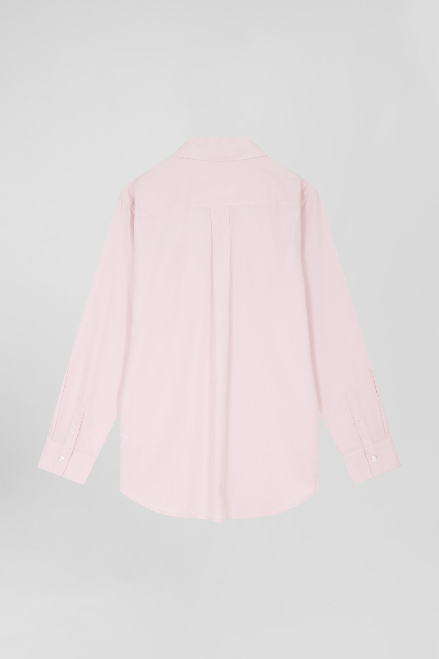 Chemise à carreaux en coton rose à poches plaquées coupe Relaxed