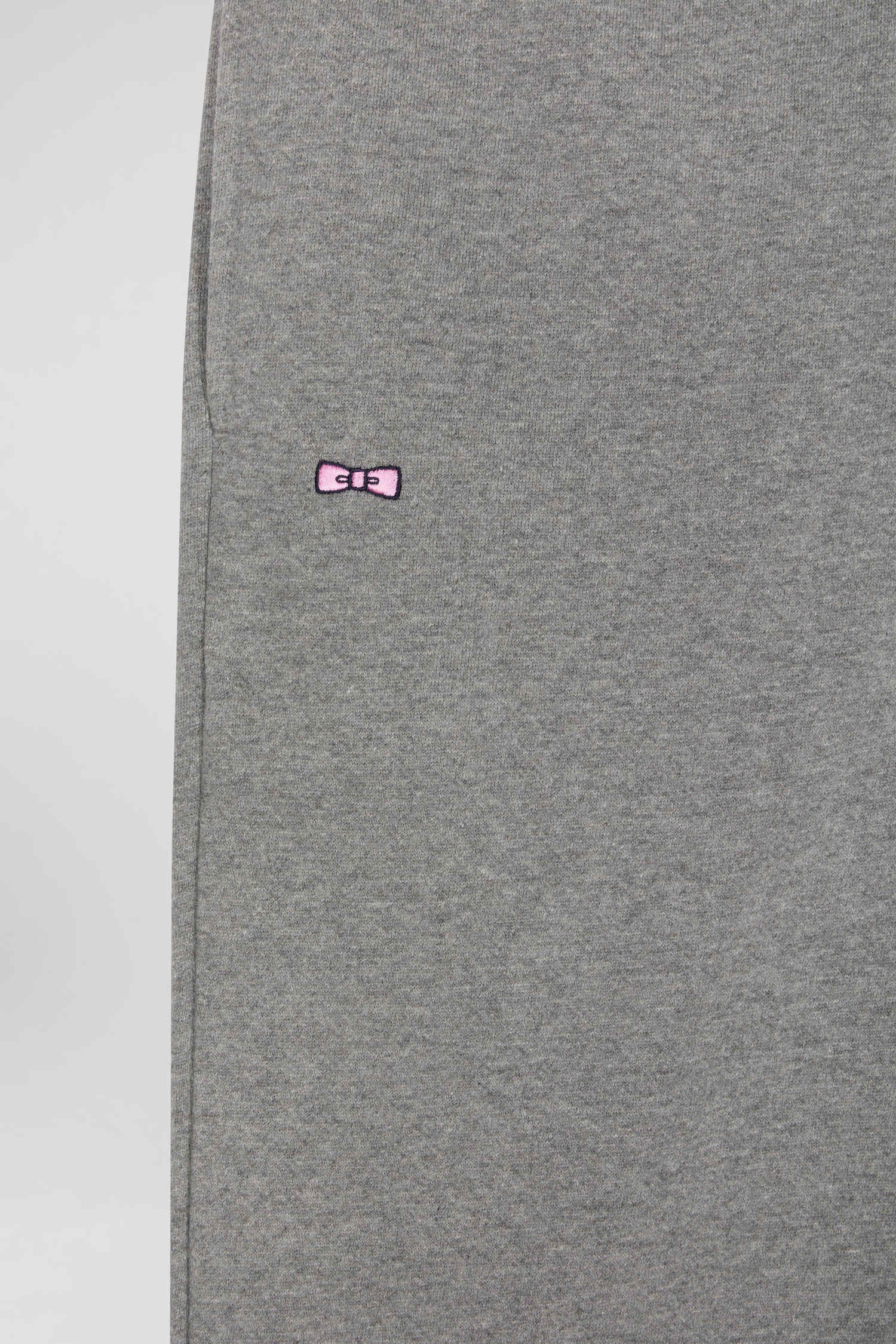 Regular grey brushed fleece jogging bottoms