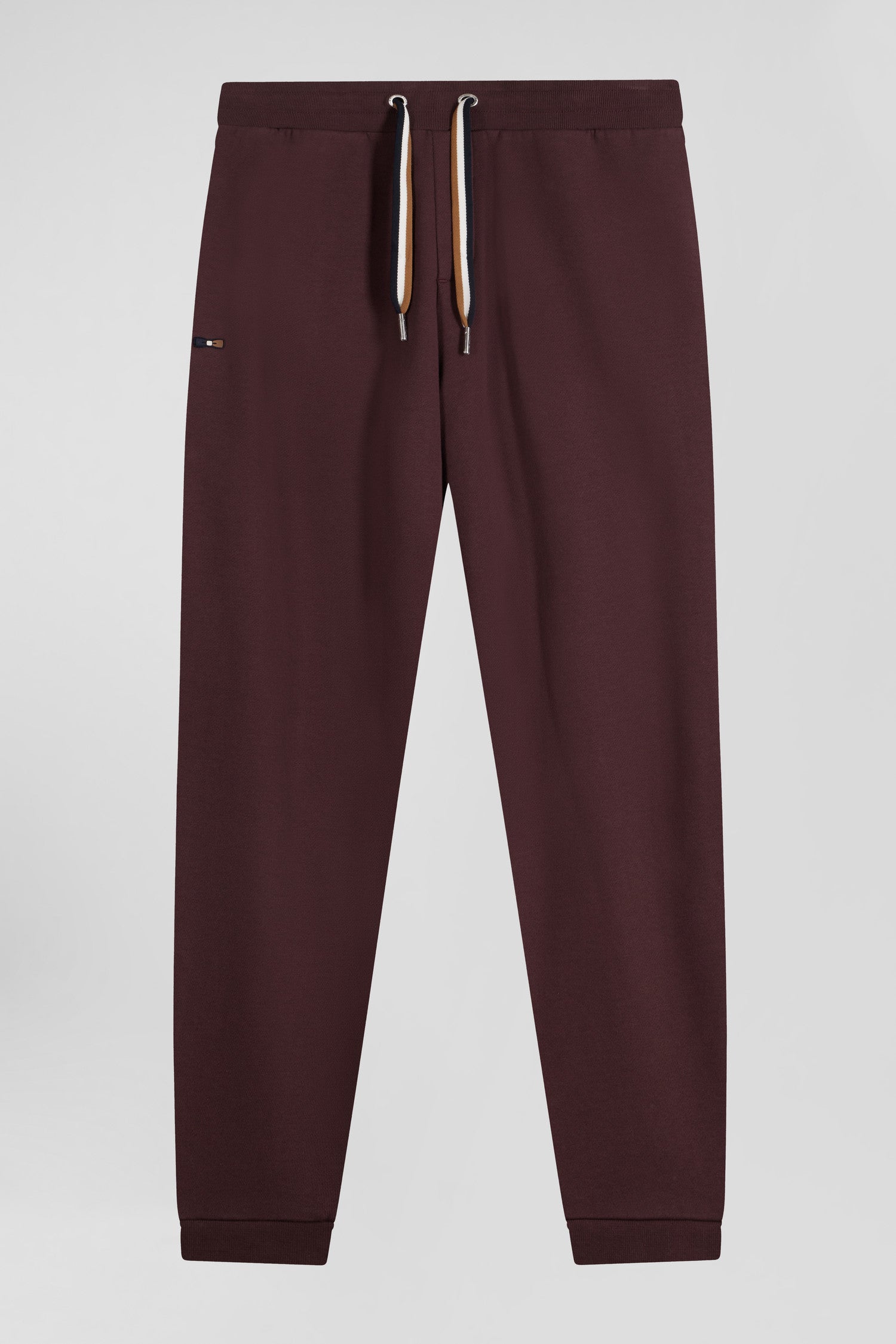 Relax burgundy brushed fleece jogging bottoms