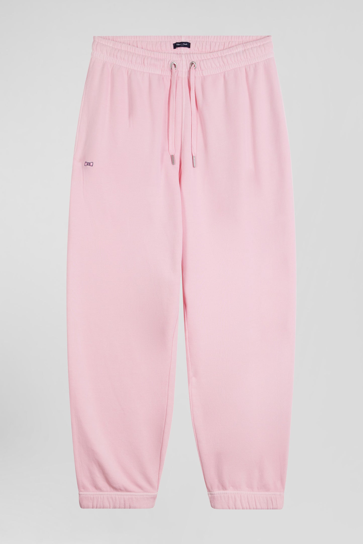 Relax unisex pink brushed cotton fleece jogging bottoms