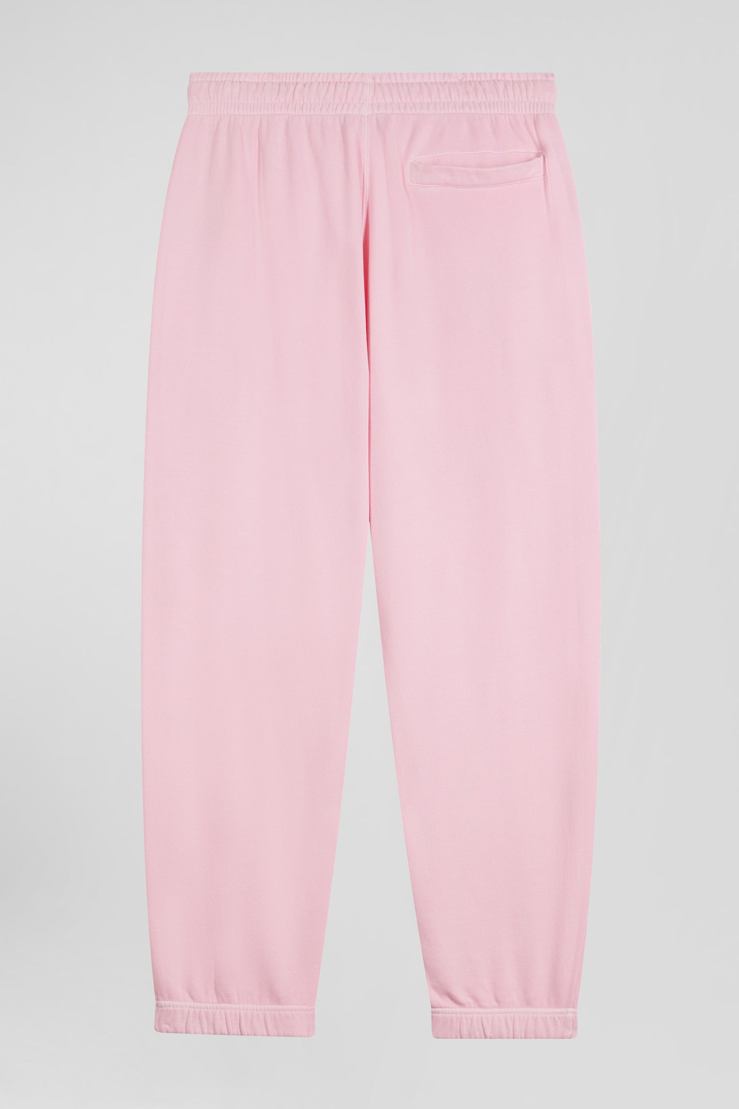 Relax unisex pink brushed cotton fleece jogging bottoms