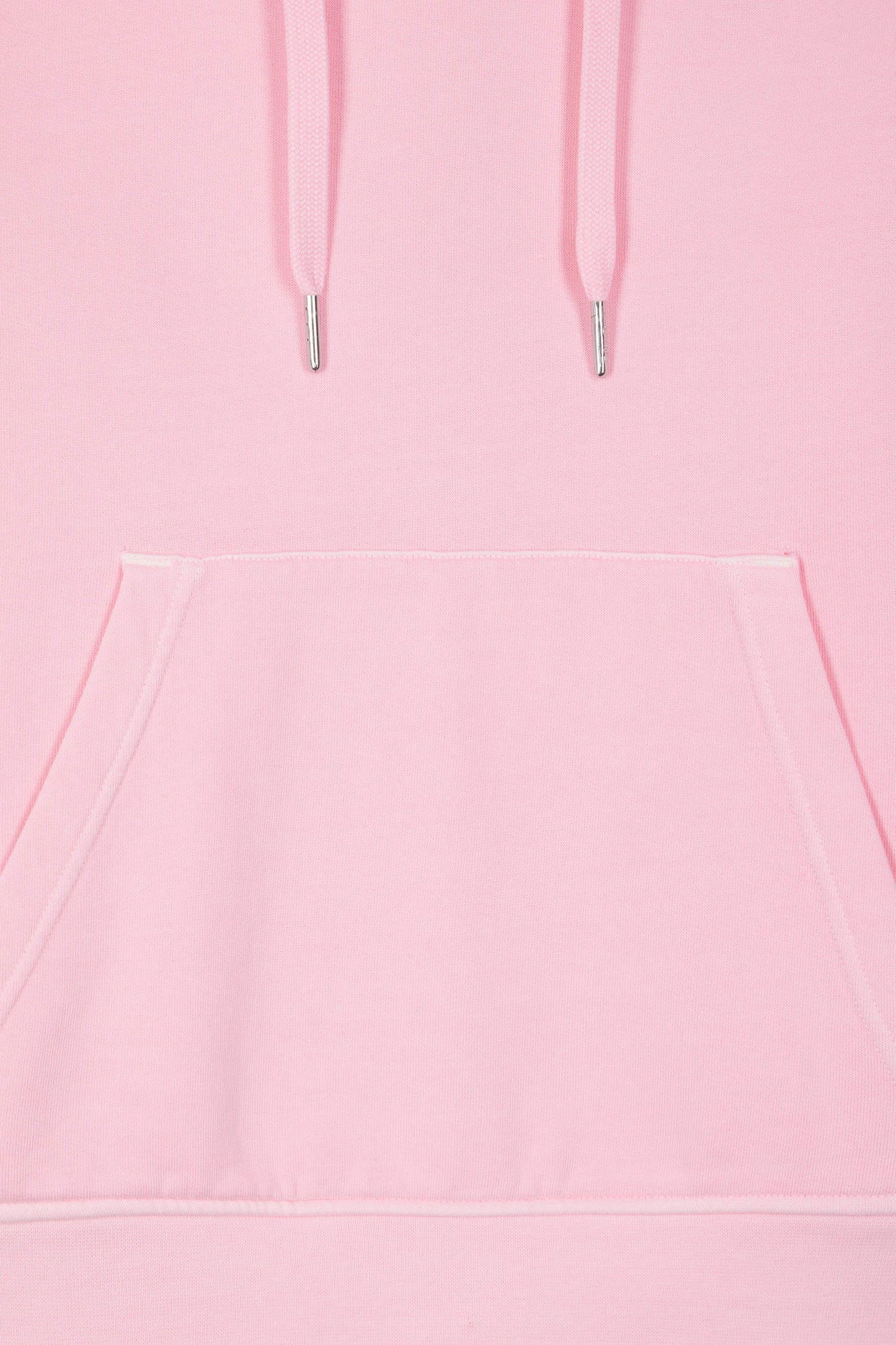 Sweatshirt à capuche unisexe en molleton coton rose surteint coupe Oversized