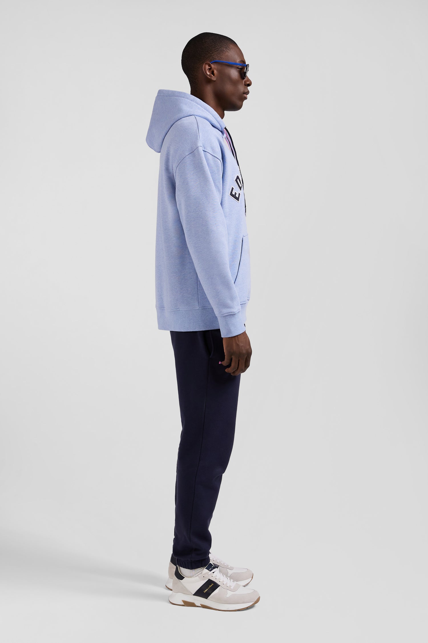 Oversize sky blue cotton sweatshirt