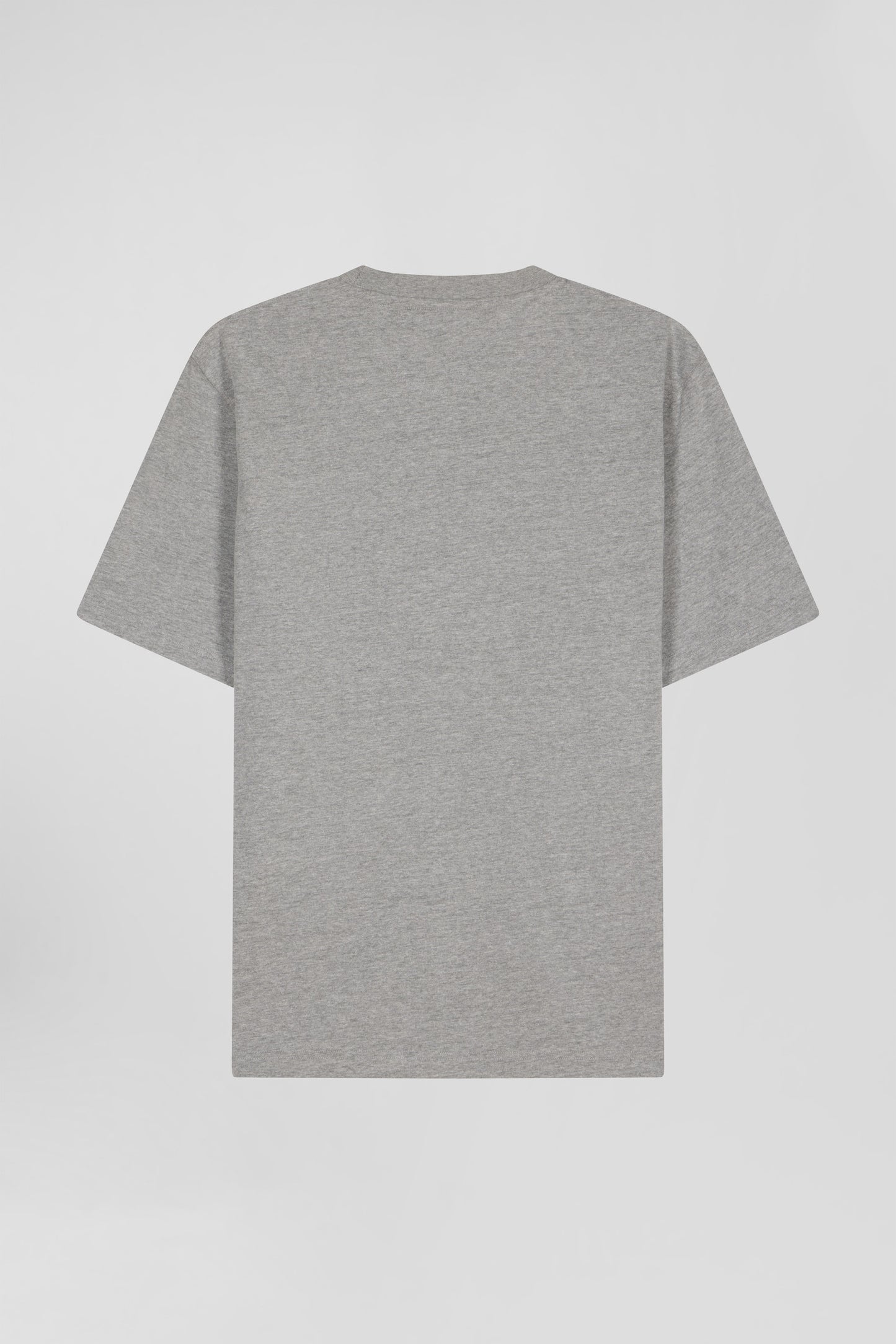 Oversize grey Eden Park French Flair cotton short-sleeved T-shirt