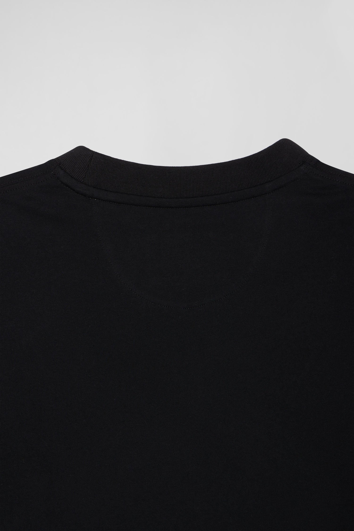 Oversize black short-sleeved cotton T-shirt with Eden Park Rugby print