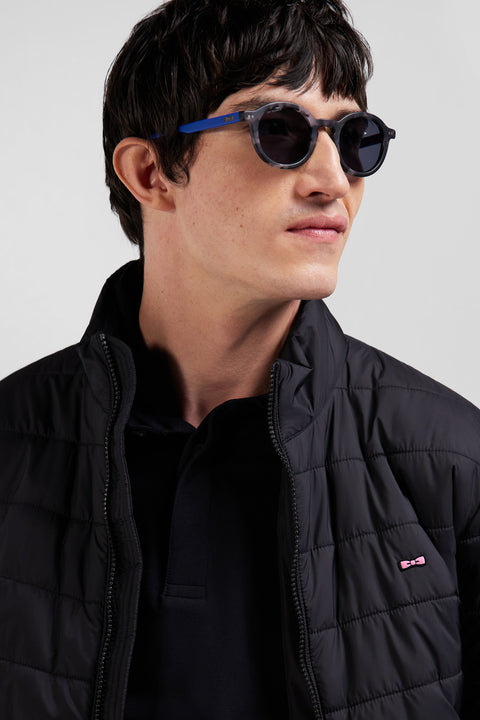 Black long-sleeved high collar down jacket - Image 3