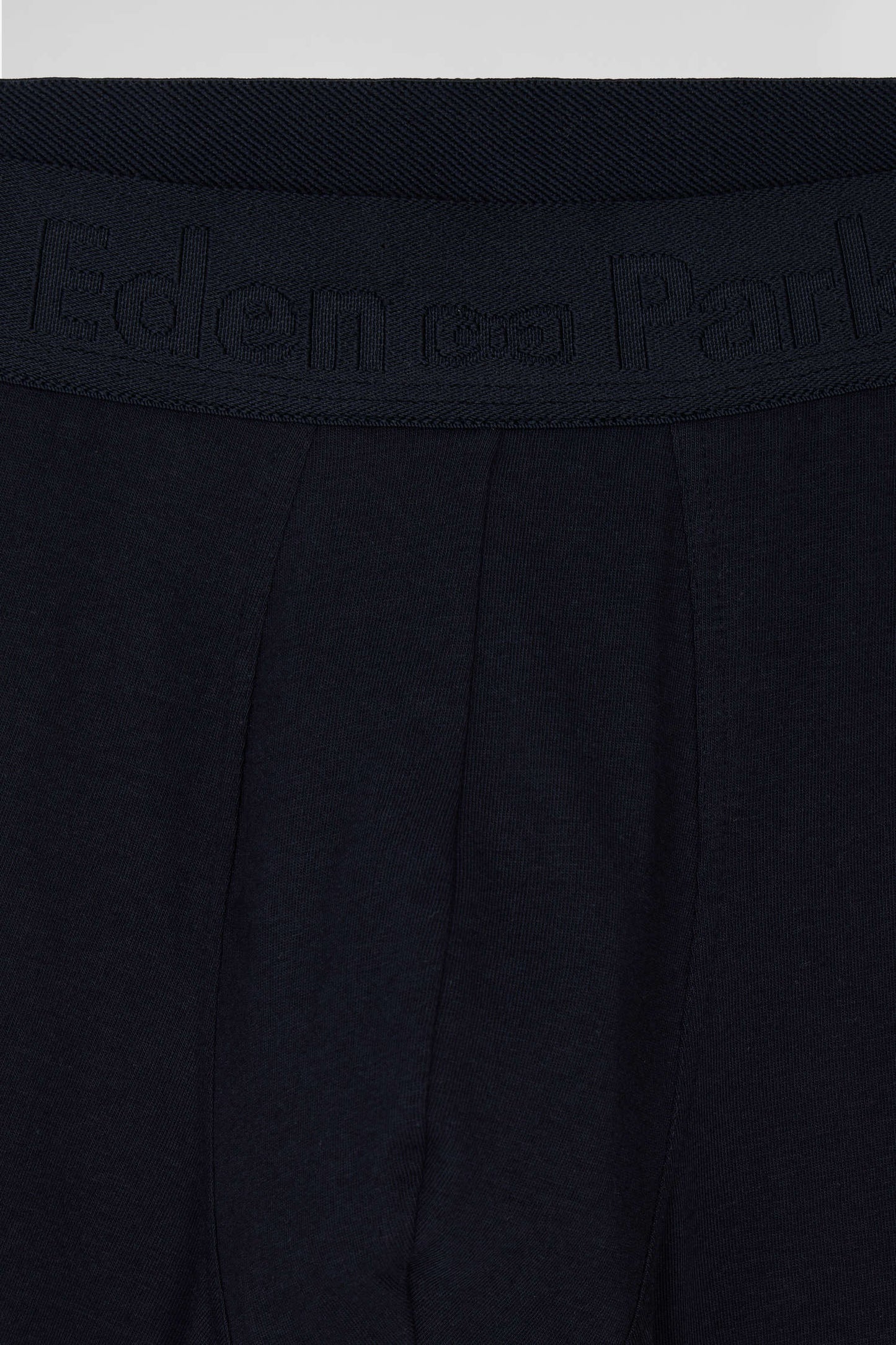 Set of 2 anthracite grey striped and solid stretch cotton boxers