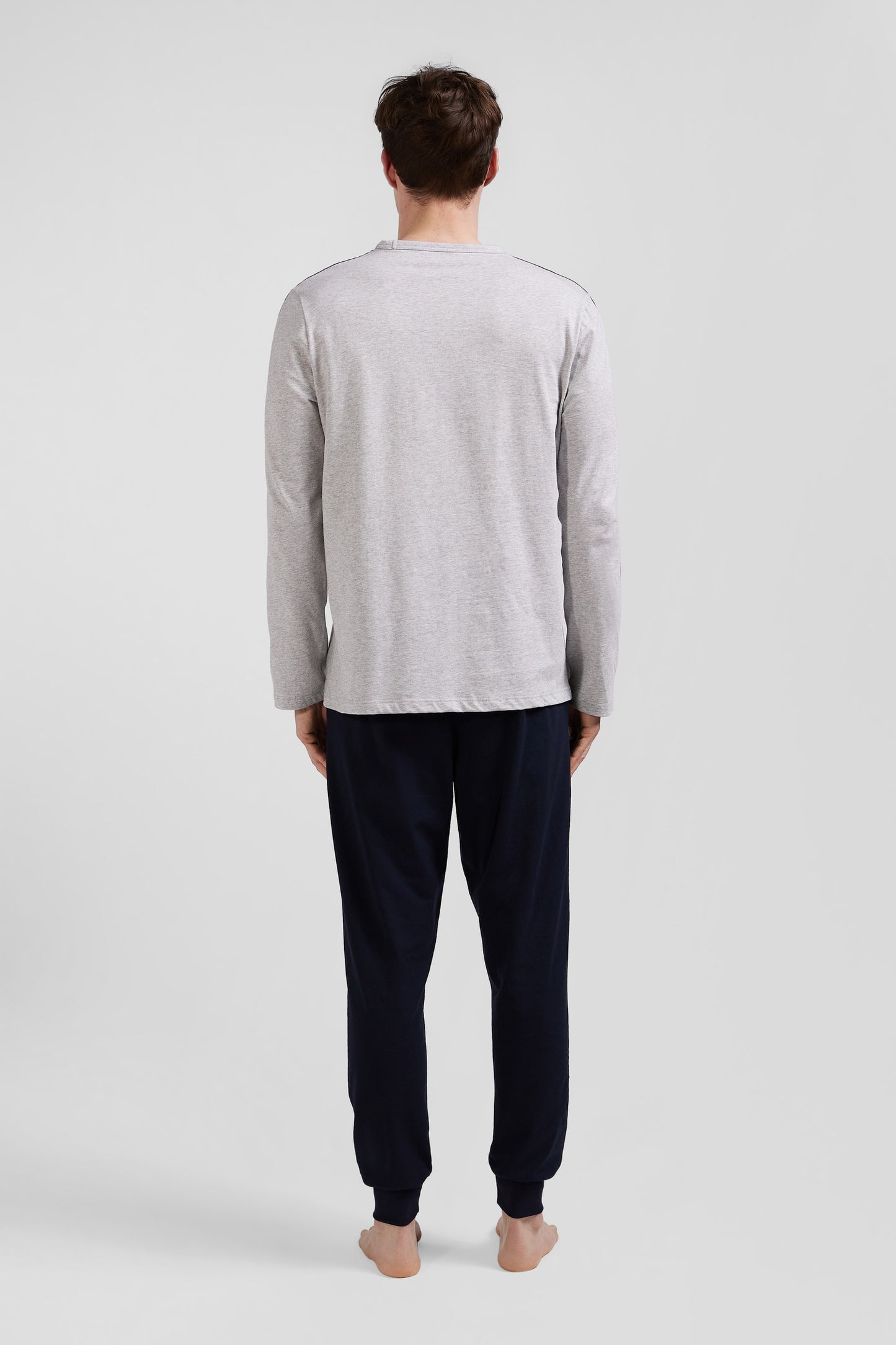 Grey long cotton pajamas