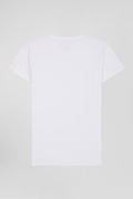 T-shirt en coton stretch blanc