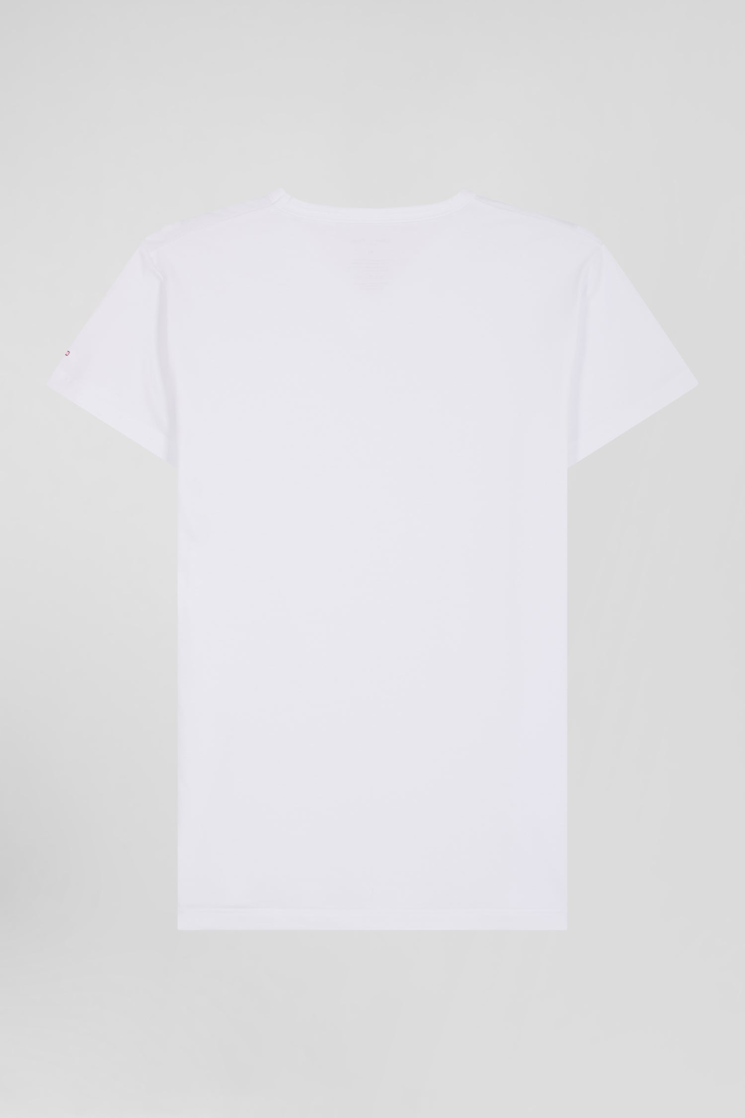 White stretch cotton T-shirt