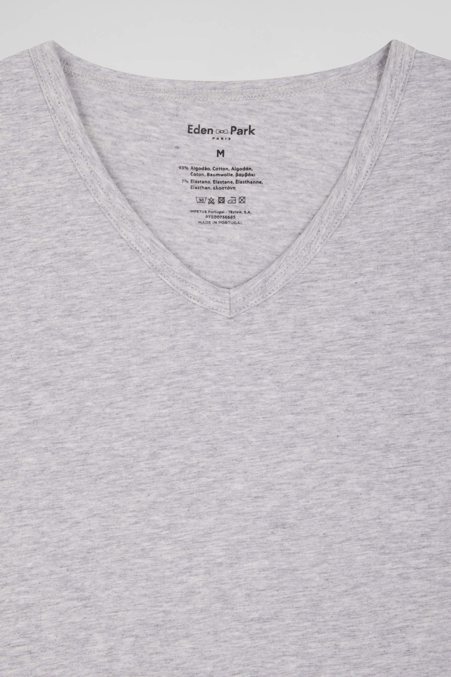 T-shirt en coton stretch gris