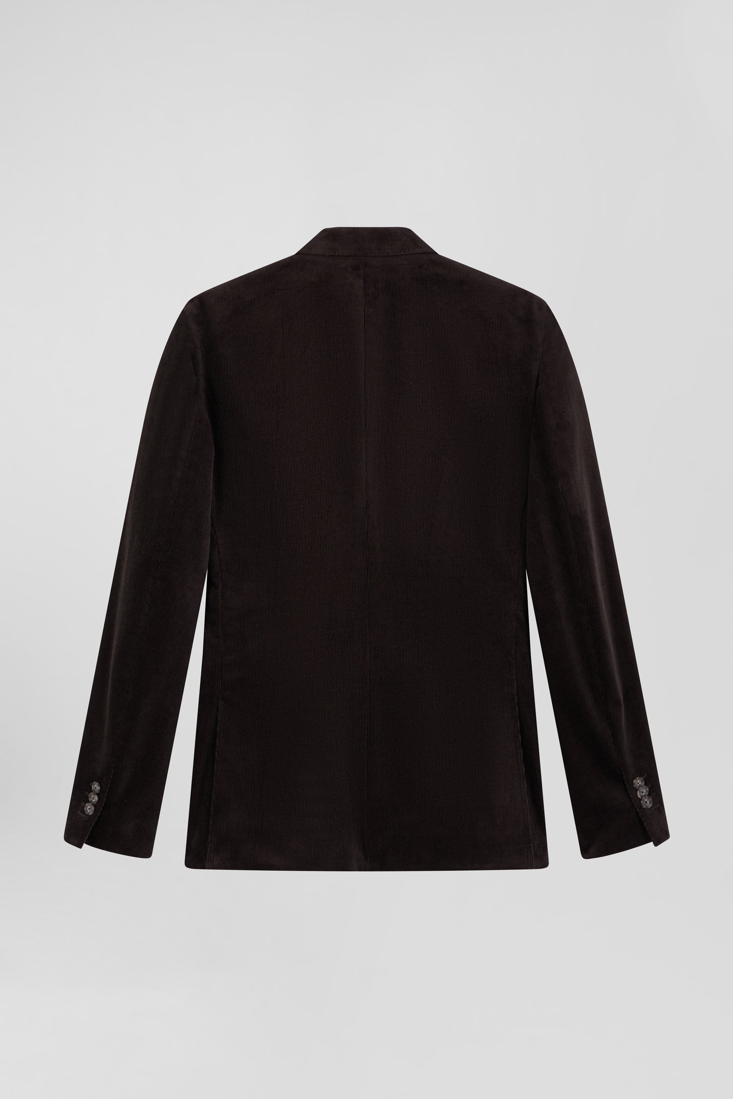 Veste en velours coton stretch marron coupe Modern