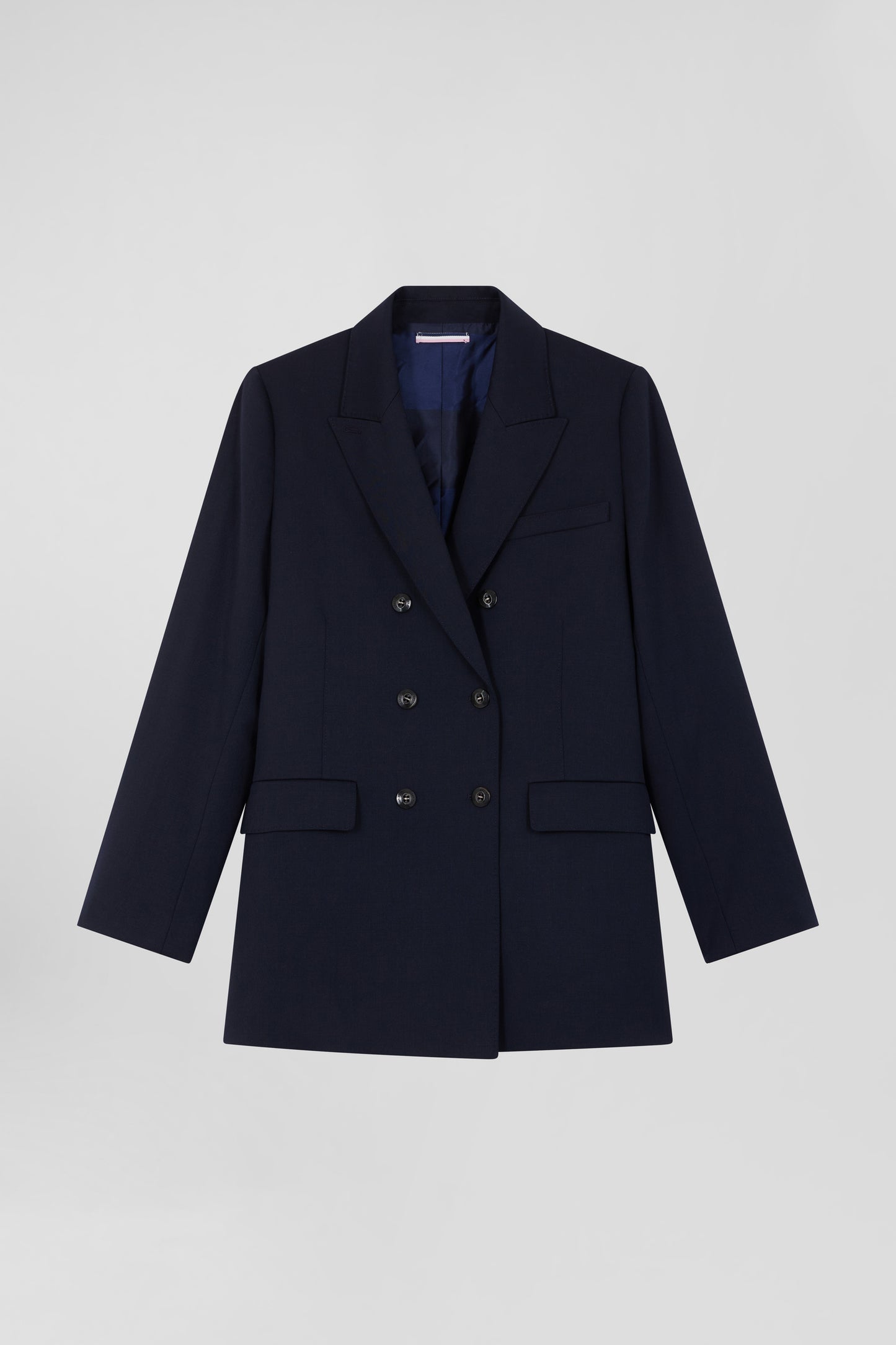 Veste blazer à double boutonnage bleu marine coupe Modern