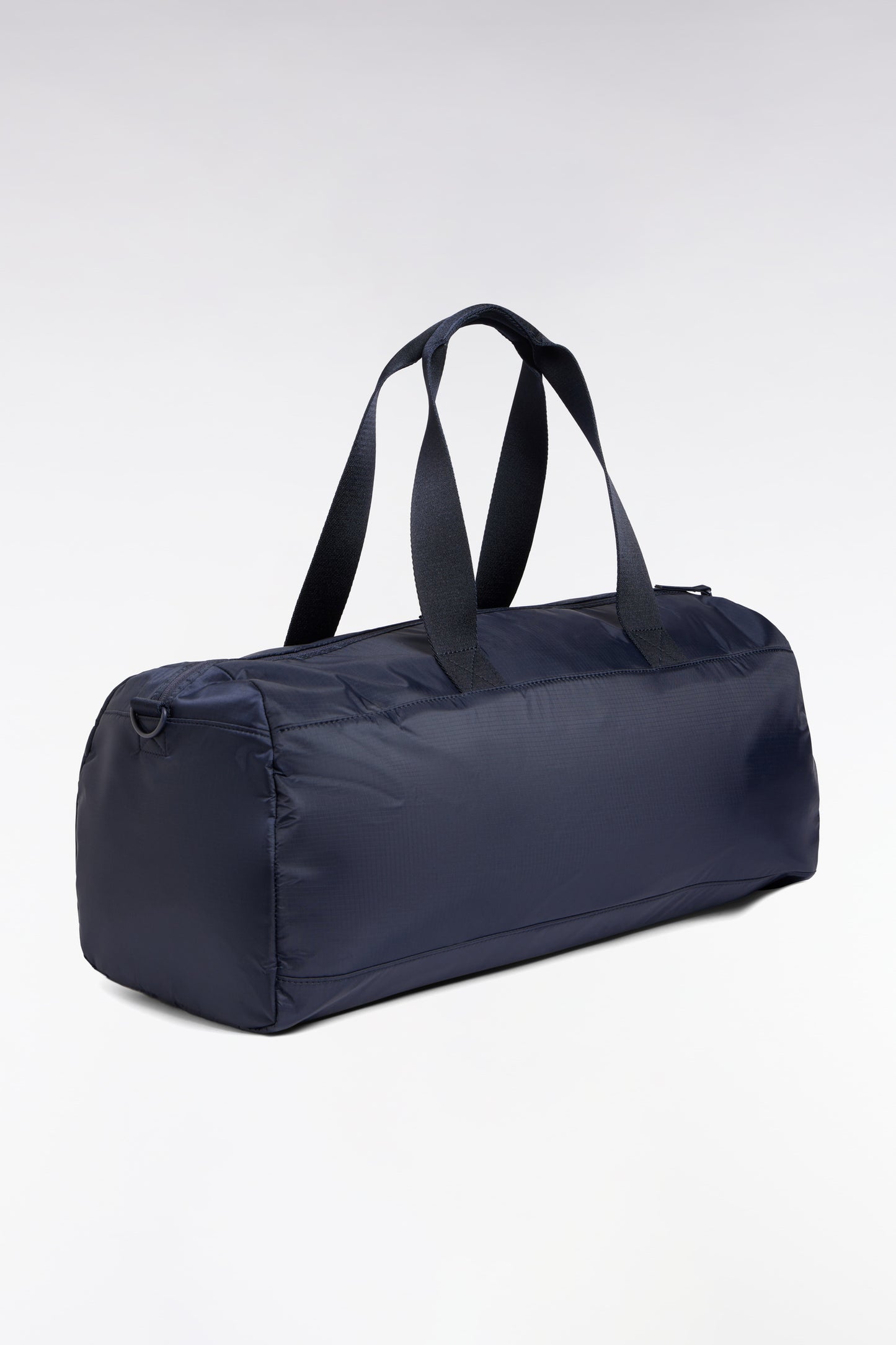 Navy embossed canvas sports bag