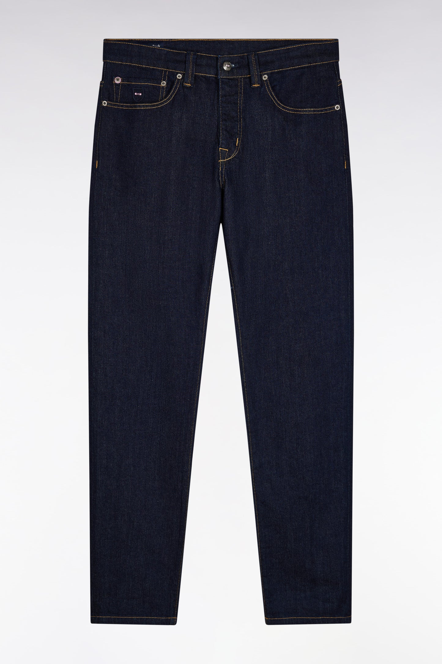 5-pocket jeans in raw stretch denim, regular fit