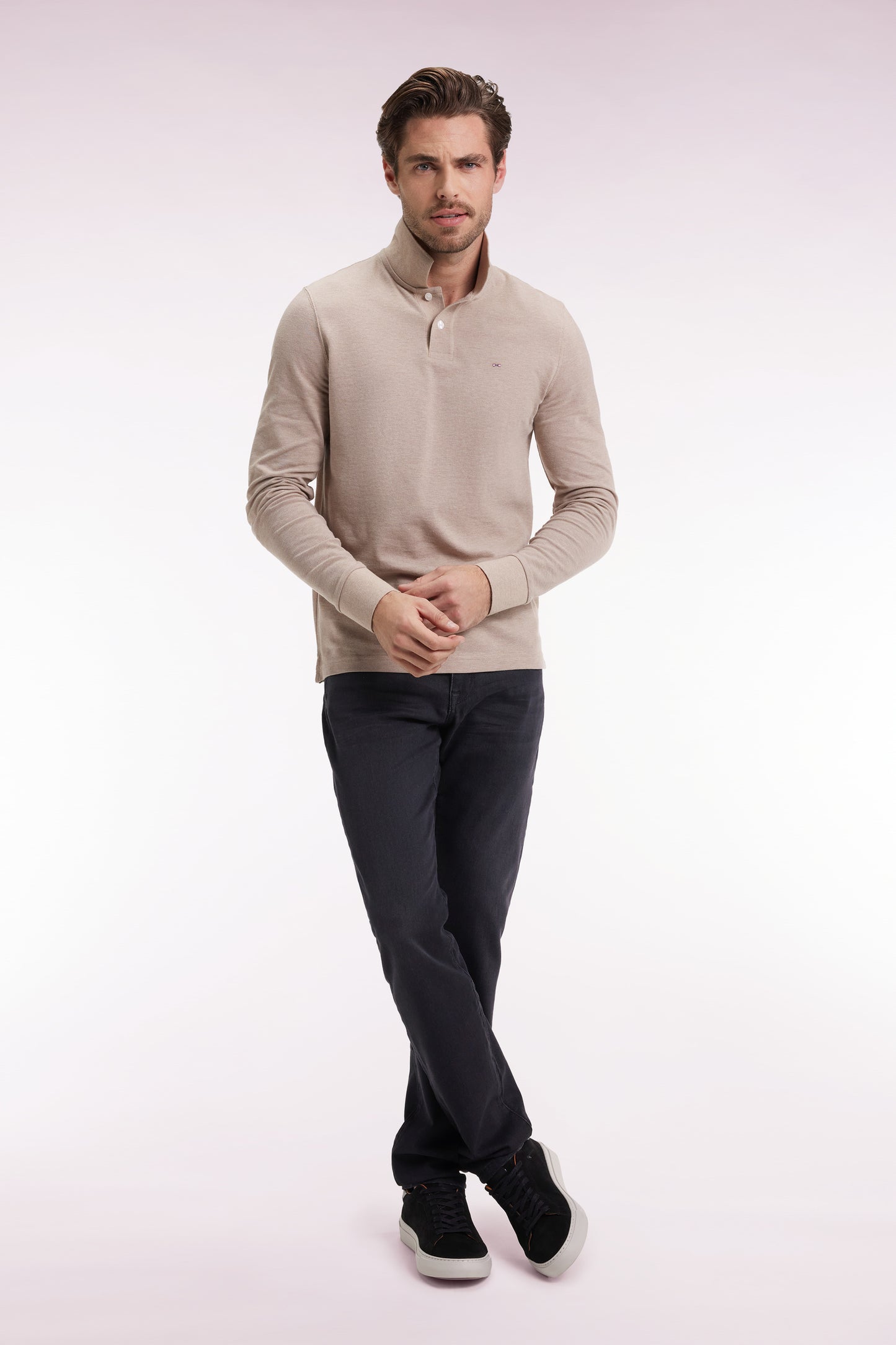 5-pocket jeans in black stretch denim blend with slim fit