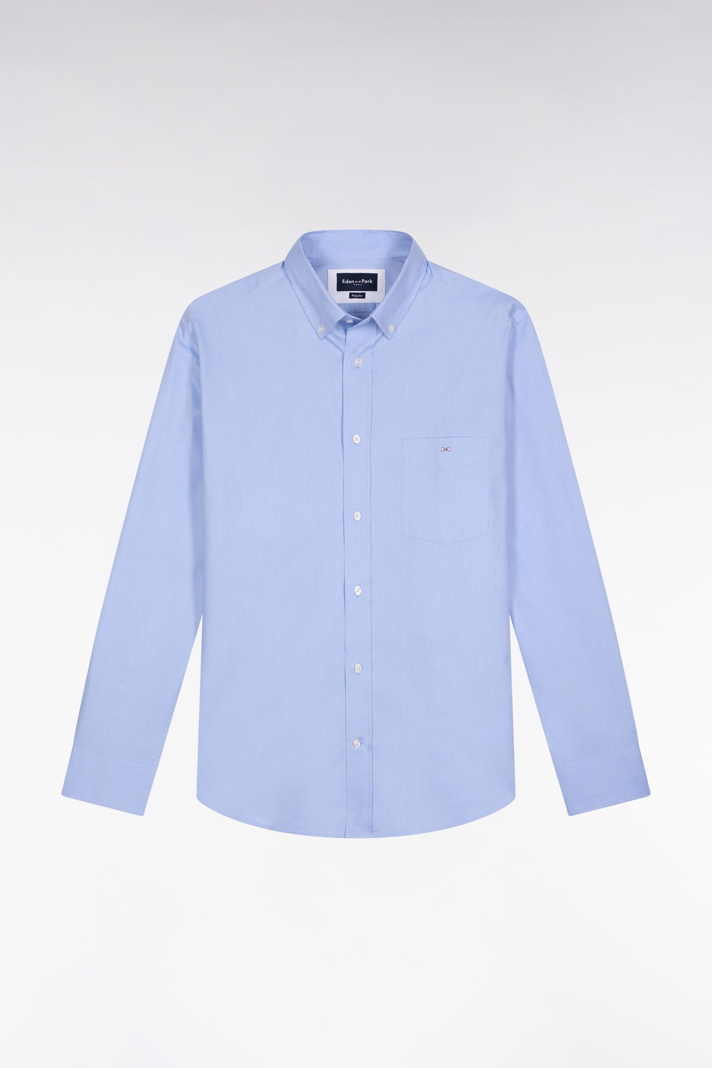 Sky cotton shirt, straight cut