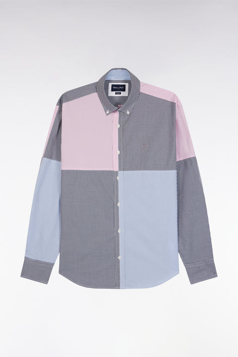 Blue and pink shirt, four dials, straight cut - Image 2