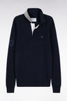 Pull en coton marine