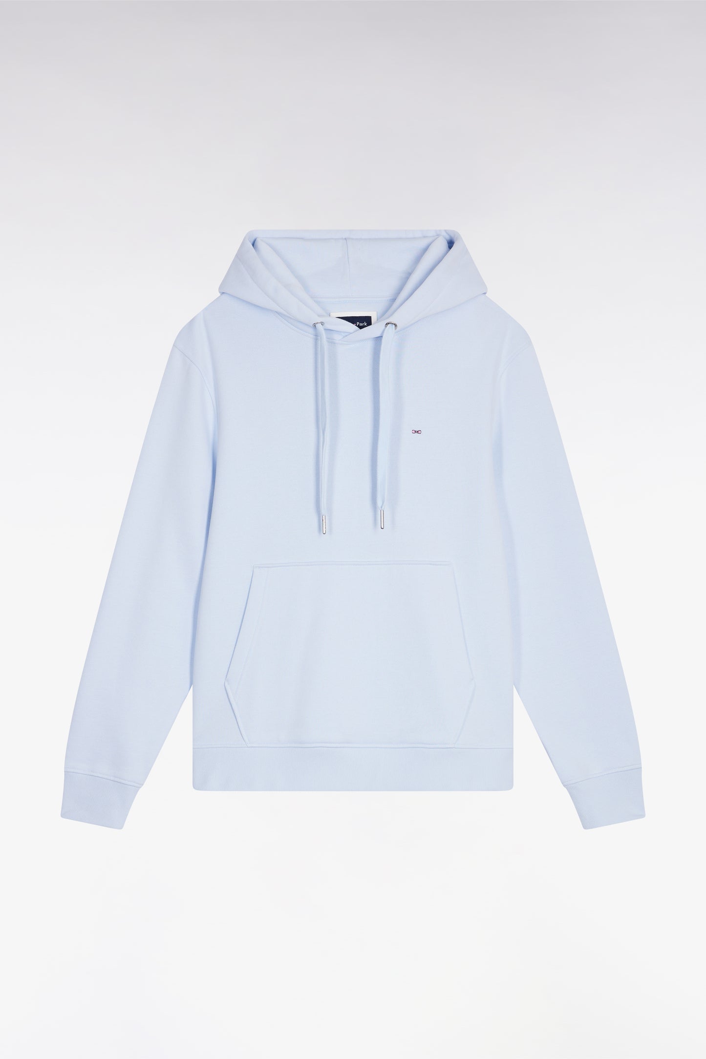 Sky cotton hooded sweatshirt, straight cut