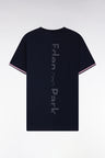 T-shirt à col rond en jersey coton marine coupe Relaxed