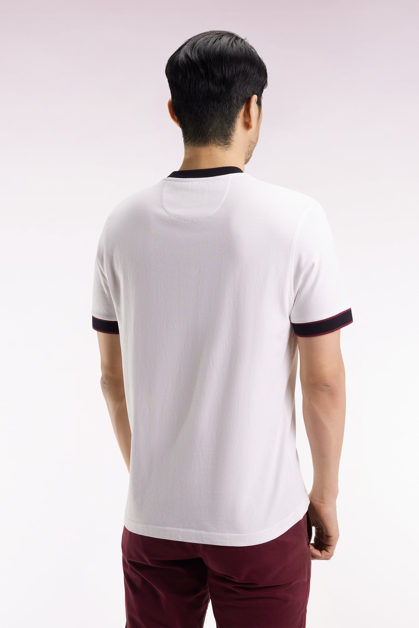 Eden Park French Flair white cotton short-sleeved T-shirt