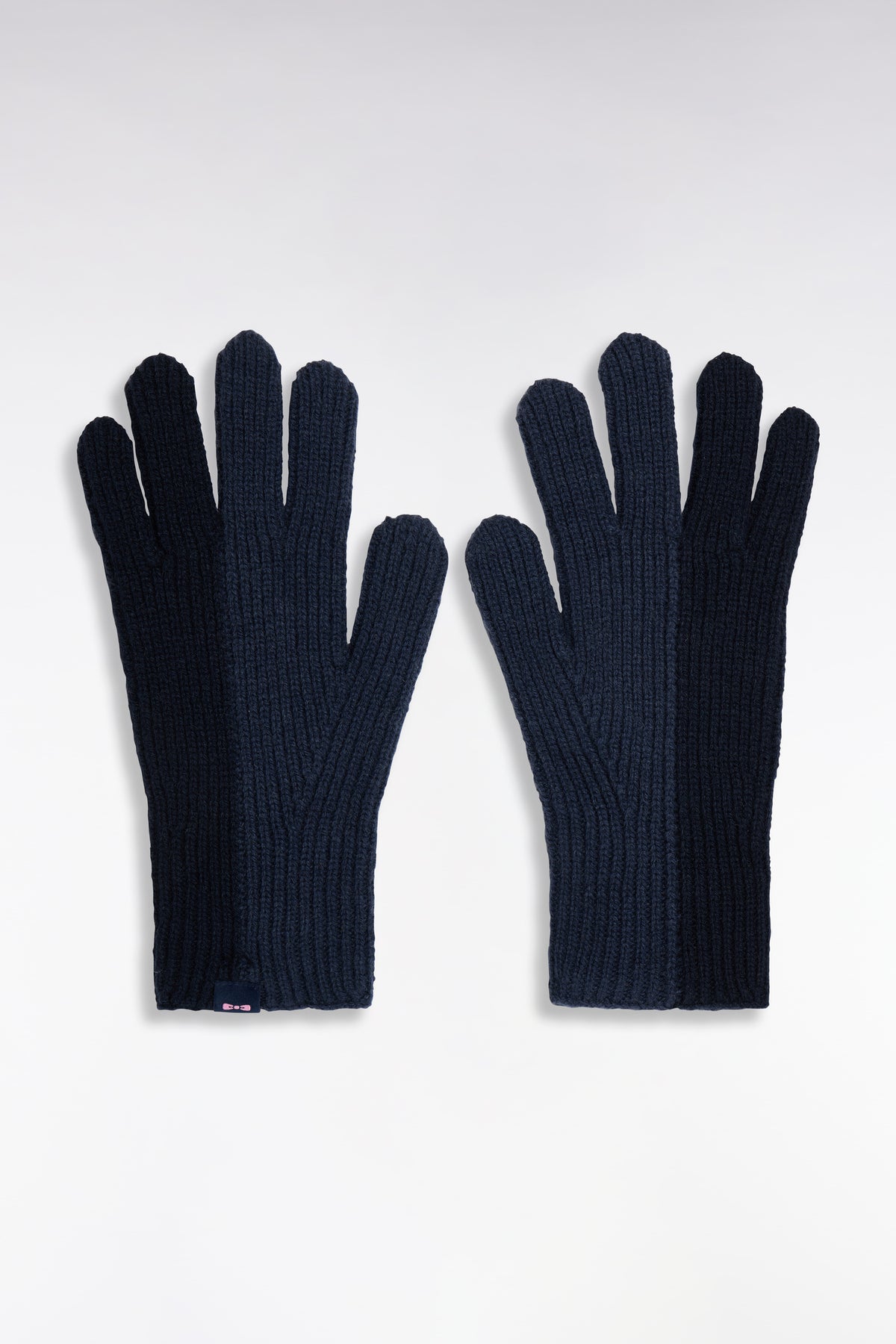 Navy wool gloves