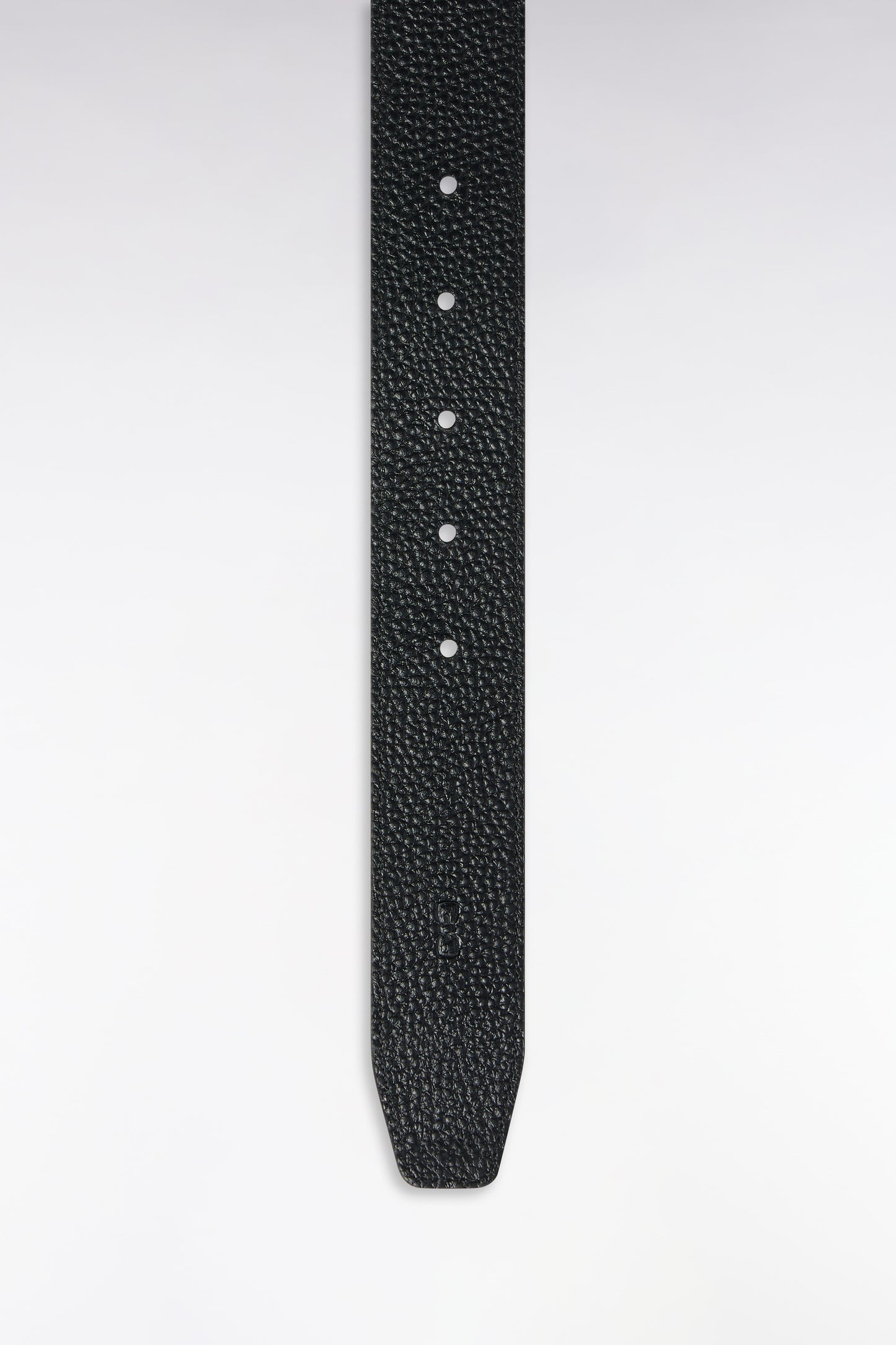 Coffret ceinture en cuir réversible et boucles doubles en métal argenté