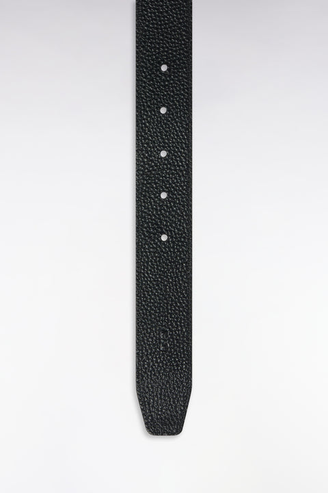 Coffret ceinture en cuir réversible et boucles doubles en métal argenté - Image 3