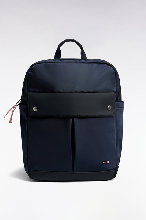 Sac à dos en gomme et nylon marine - Image 1