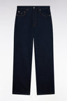 Regular fit blue raw denim jeans