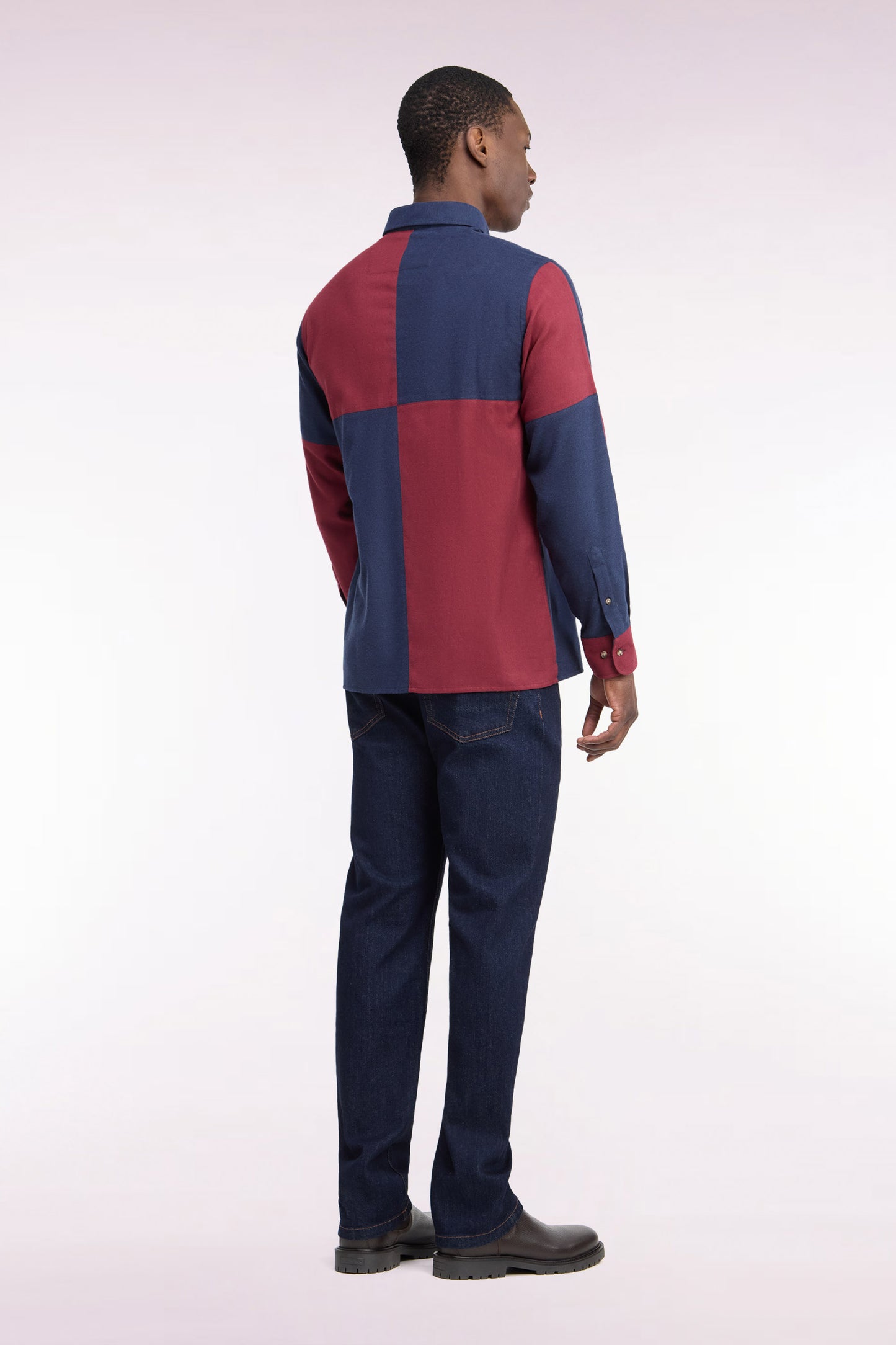 Jean en denim stretch bleu brut coupe regular