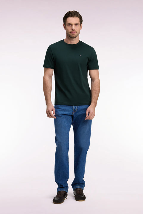 Regular fit blue stretch denim jeans - Image 3